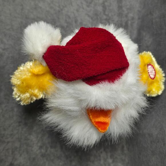 Vintage Dan Dee Chicken Santa Hat Animated Musical Chicken Dance Dancing Plush - Picture 5 of 11
